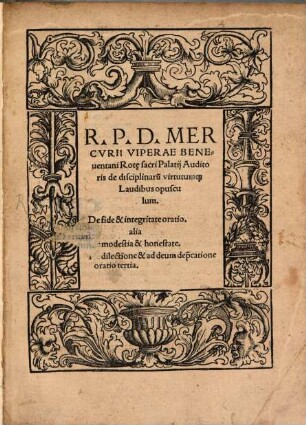 De disciplinarum virtutumque laudibus opusculum