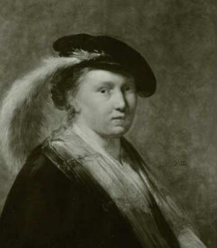 Bildnis einer Dame mit Federbarett