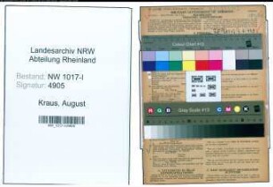 Entnazifizierung August Kraus , geb. 20.08.1896 (Maurer)
