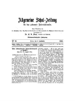 Zur Reform der höheren Unterrichtsanstalten : (Schluß)