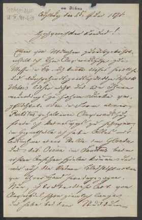 Brief an Friedrich Wilhelm Jähns : 25.06.1871