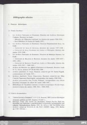 Bibliographie sélective