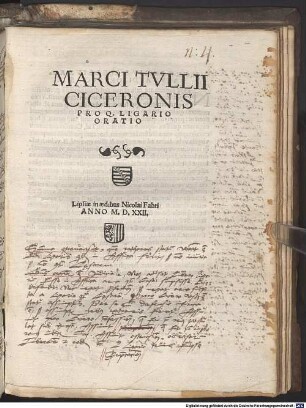 Pro Q. Ligario Oratio