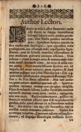 Ogdoas Erotematum, Ex Octonis Theosophiae Scholasticae Tractatibus Publicae Luci Et Concertationi Exposita