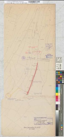 Aufhebung des Bahnüberganges in km 18,848 (Posten 18) der Strecke Hagen-Siegen und Bau eines Ersatzweges: Lageplan, M. 1:1.000 Stnr.: 51, Iwü, Bunr.: 8, Blnr.: 2