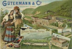 Gütermann & Co. Waldkirch-Gutach. Schappe-Nähseide-Fabrik