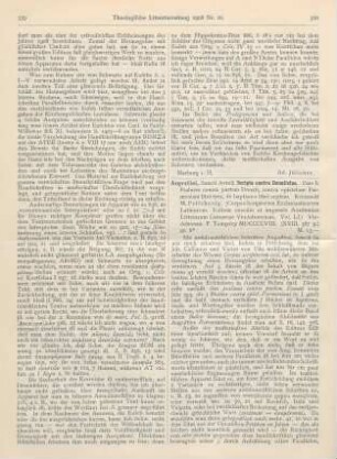 560-562 [Rezension] Petschenig, M. (Ed.), Sancti Aureli Augustini: Scripta contra Donatistas. Pars I: Psalmus contra partem Donati, contra epistulam Parmeniani libri tres, de baptismo libri septem