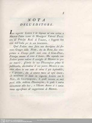 Nota Dell'Editore.