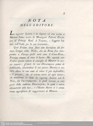 Nota Dell'Editore.