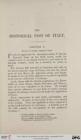 Chapter I. Sketch of Ancient Imperial Rome