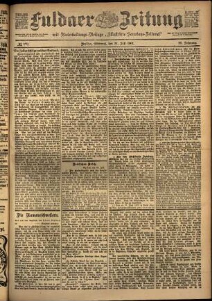 Ausgabe vom Mittwoch, den 31. Juli 1901.