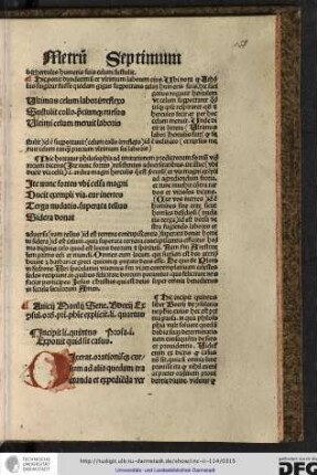 Incipit liber quintus. Prosa prima