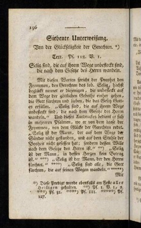 196-226, Siebente - Achte Unterweisung.