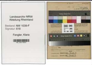 Entnazifizierung Klara Fengler , geb. 04.07.1899 (Blumenhaendlerin)