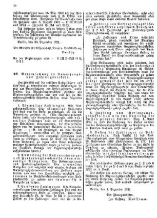 Vereinfachung im Anweisungs- und Zahlungsverkehr : [Amtlicher Teil]