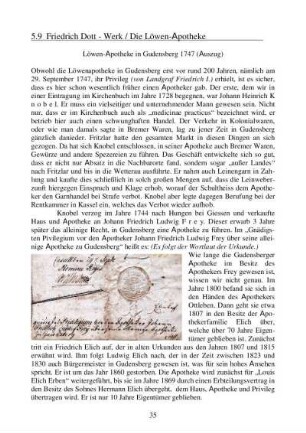 Friedrich Dott - Werk / Die Löwen-Apotheke