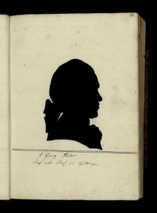J. Georg Feder. Prof. ord. Phil. zu Göttingen