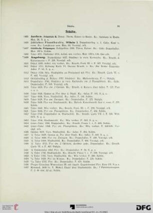 Städte (Nr. 1405-1843)