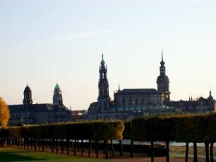 Dresden: Stadtansicht Dresden-Altstadt (Silhouette)