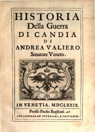 Historia della Guerra di Candia