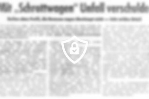 Mit "Schrottwagen" Unfall verschuldet