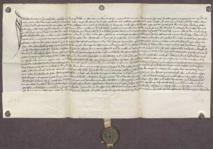 Gültverschreibung von Hans Kleinlin, wohnhaft zu Weißenstein, über zehn Pfund Heller Hauptgut, für das er jährlich zehn Schilling Heller an die Sankt Martinspflege in der Pfarrkirche zu Brötzingen zahlt.