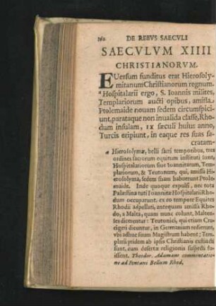 Saeculum XIIII Christianorum.