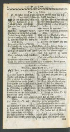 [Die alten Psalmen Davids] Der I. 1. Psalm - Der CXXXVII. 137. Psalm