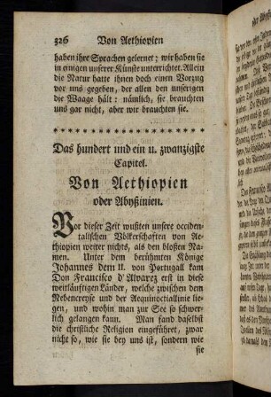 326, Das CXXI. Capitel. Von Aethiopien oder Abyßinien.