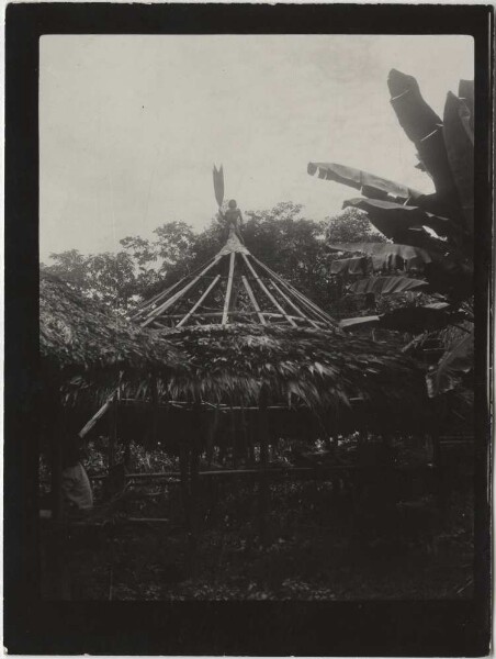 Cabane de Chocó en construction