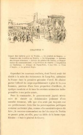 Chapitre V. Départ des renforts pour le Tonkin ...