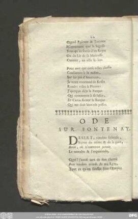 Ode Sur Fontenay.