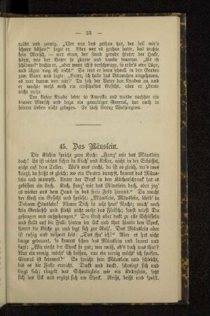 45. Das Mäuslein.