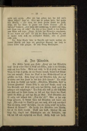45. Das Mäuslein.