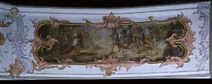 Szenen aus dem Alten und Neuen Testament — Heimkehr des siegreichen Jephta. Sinnbild für Opfermusik