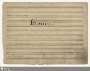 Miserere - Mus.3549-E-524 : A, Coro, orch; c