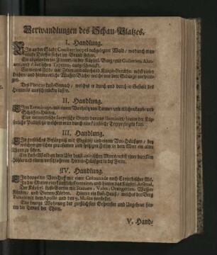 [Verwandlungen des Schau-Platzes. - Täntze.]
