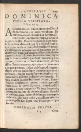 Dominica Tertia Trinitatis ...