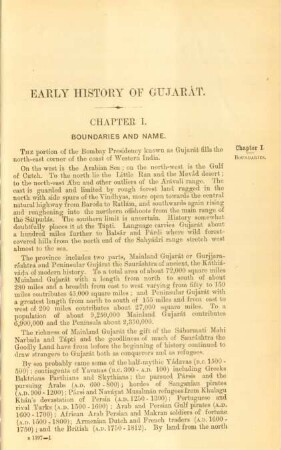 Early history of Gujarát