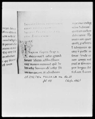Biblia latina, pars 1 — Initiale T(andem finito), Folio 170recto