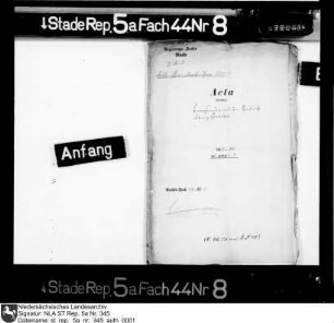 Korrespondenz des Gouverneurs Hans Christoph von Königsmarck bzw. der Landesregierung mit dem Reichsrat und Baron Schering Rosenhane