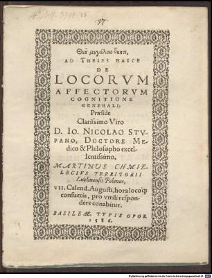 Theses de locorum affectorum cognitione generali