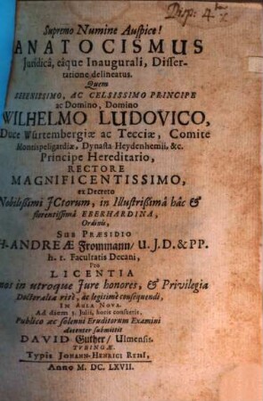 Anatocismus Iuridica, eaque Inaugurali, Dissertatione delineatus