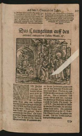Das Evangelium auff den andern Sontag in der Fasten ...
