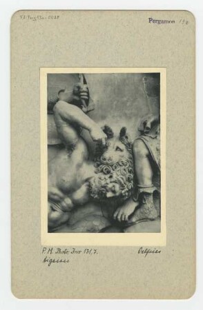 Pergamonaltar, Ostfries - Ausschnitt: Aigaion