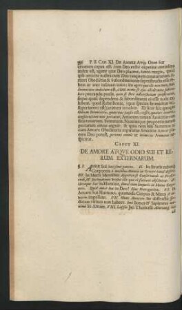 Caput XI. De Amore Atque Odio Sui Et Rerum Externarum.