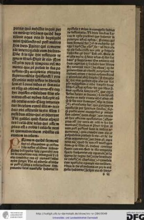 Primum quidem sermonem feci etc. Notandum quod Cristus dominus noster ascendere volens, primo discipulus suis apparuit...