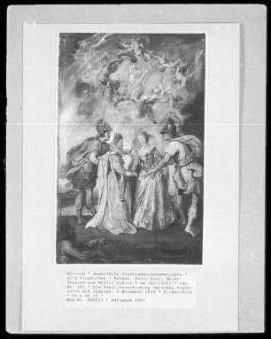 Skizzen zum Medici-Zyklus: Die Familienverbindungen zwischen Frankreich und Spanien, 9. November 1615