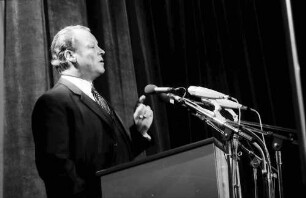 22. Tagung 1972 Mediziner; Eröffnung, Sitzreihen: 1. Reihe: Willy Brandt Festansprache