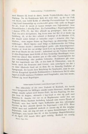 II. Udenrigske Forhold indtil Slutningen af 1773.